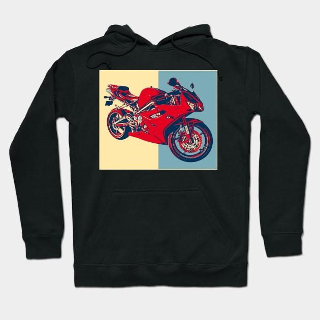 Motorbike Motorcycle Hoodie by remixer2020